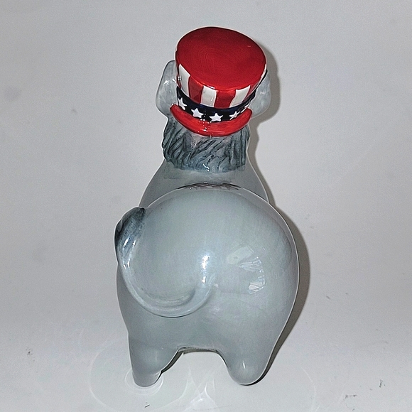 VINTAGE FRITZ & FLOYD CERAMIC DEMOCRATIC DONKEY BANK - Picture 4 of 12